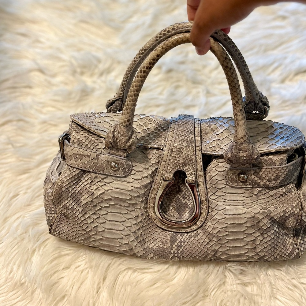 Giorgio Armani Python Skin bag - Picture 2 of 7